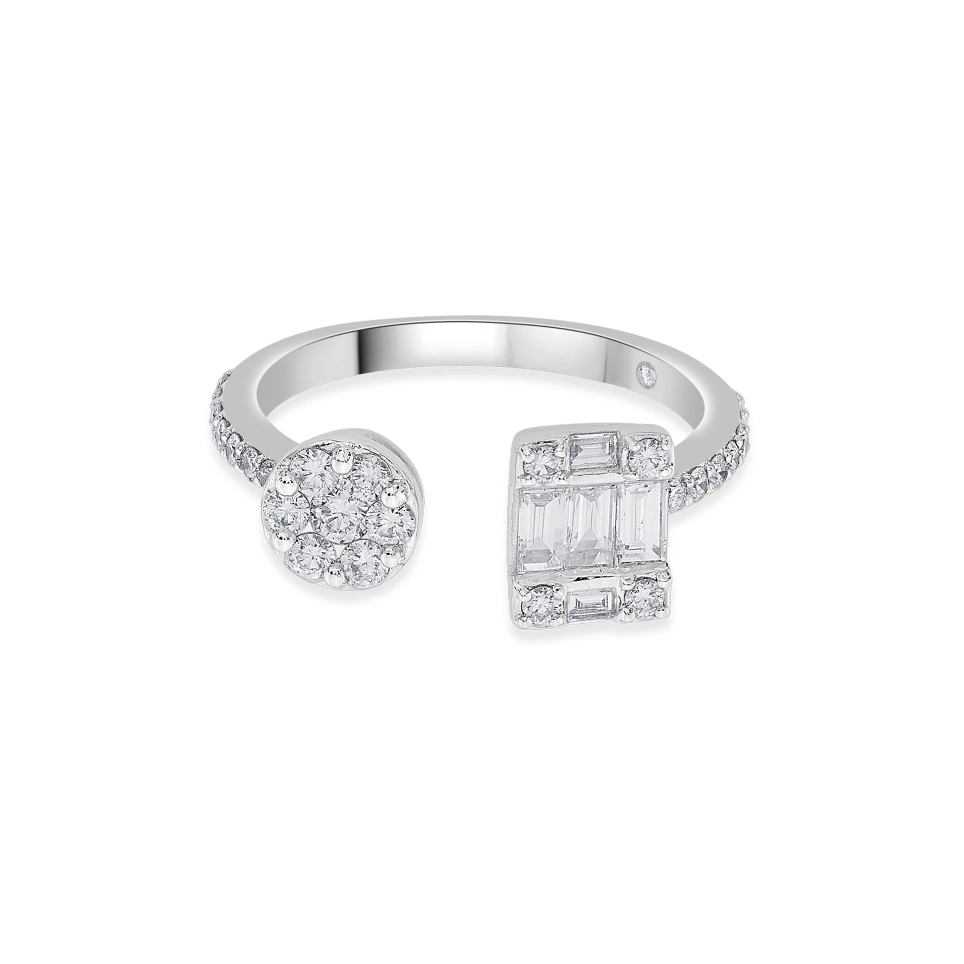 Rose Baguette Spark Luxe Ring - Zen Diamond India