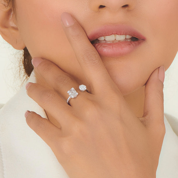 Rose Baguette Spark Luxe Ring
