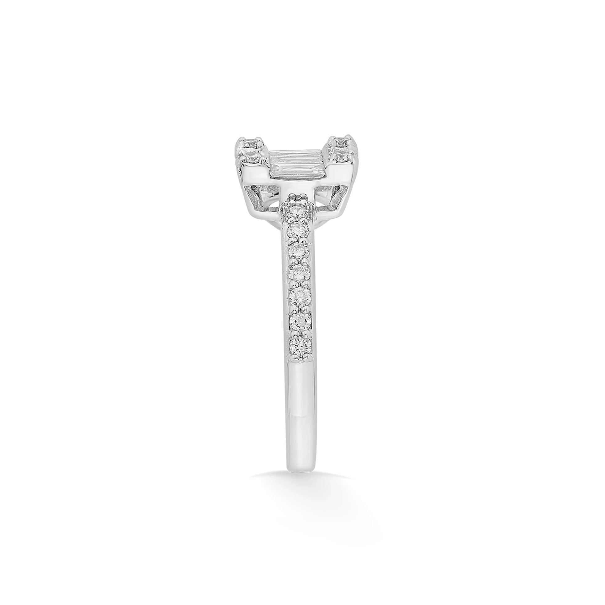 Rose Baguette Spark Luxe Ring - Zen Diamond India