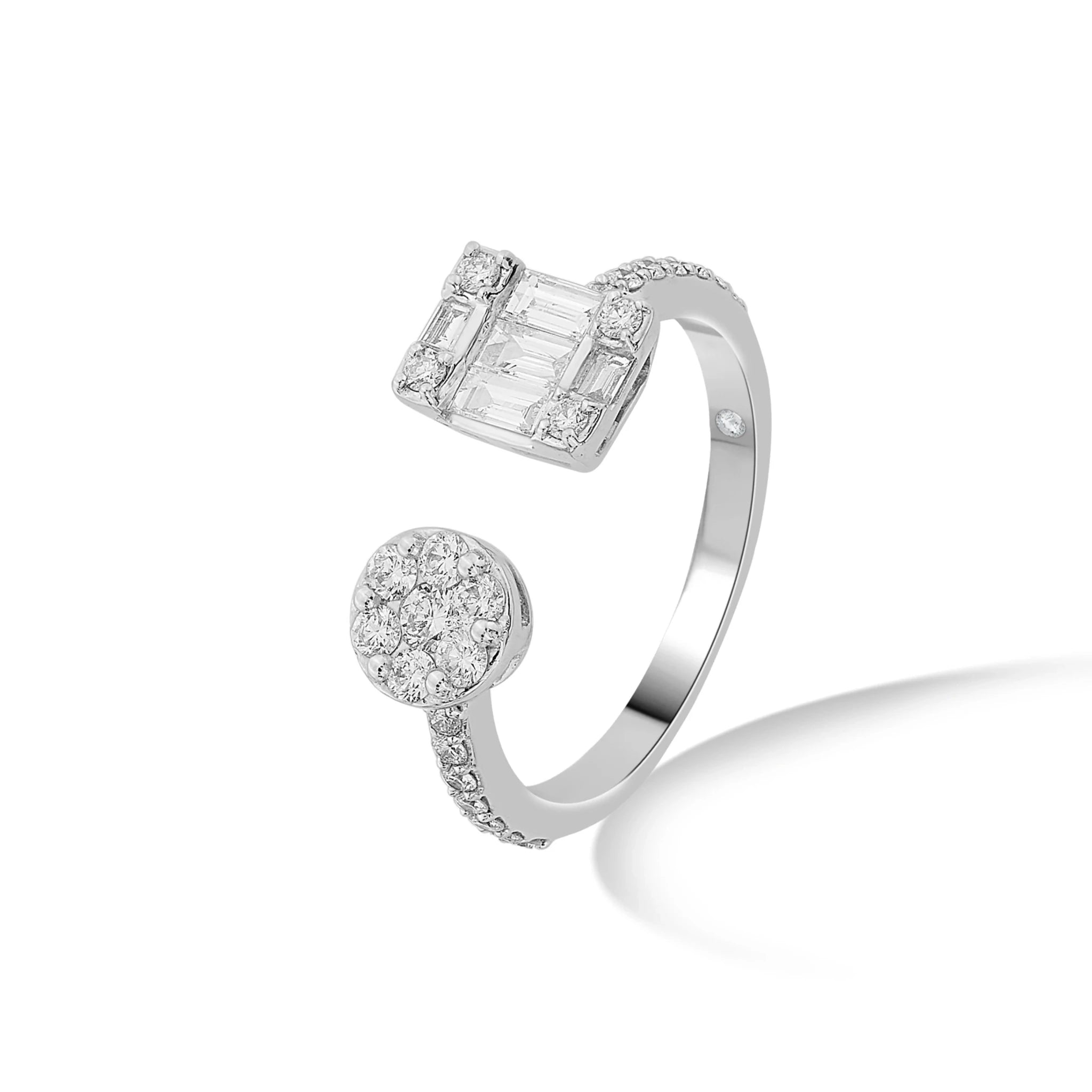 Rose Baguette Spark Luxe Ring - Zen Diamond India