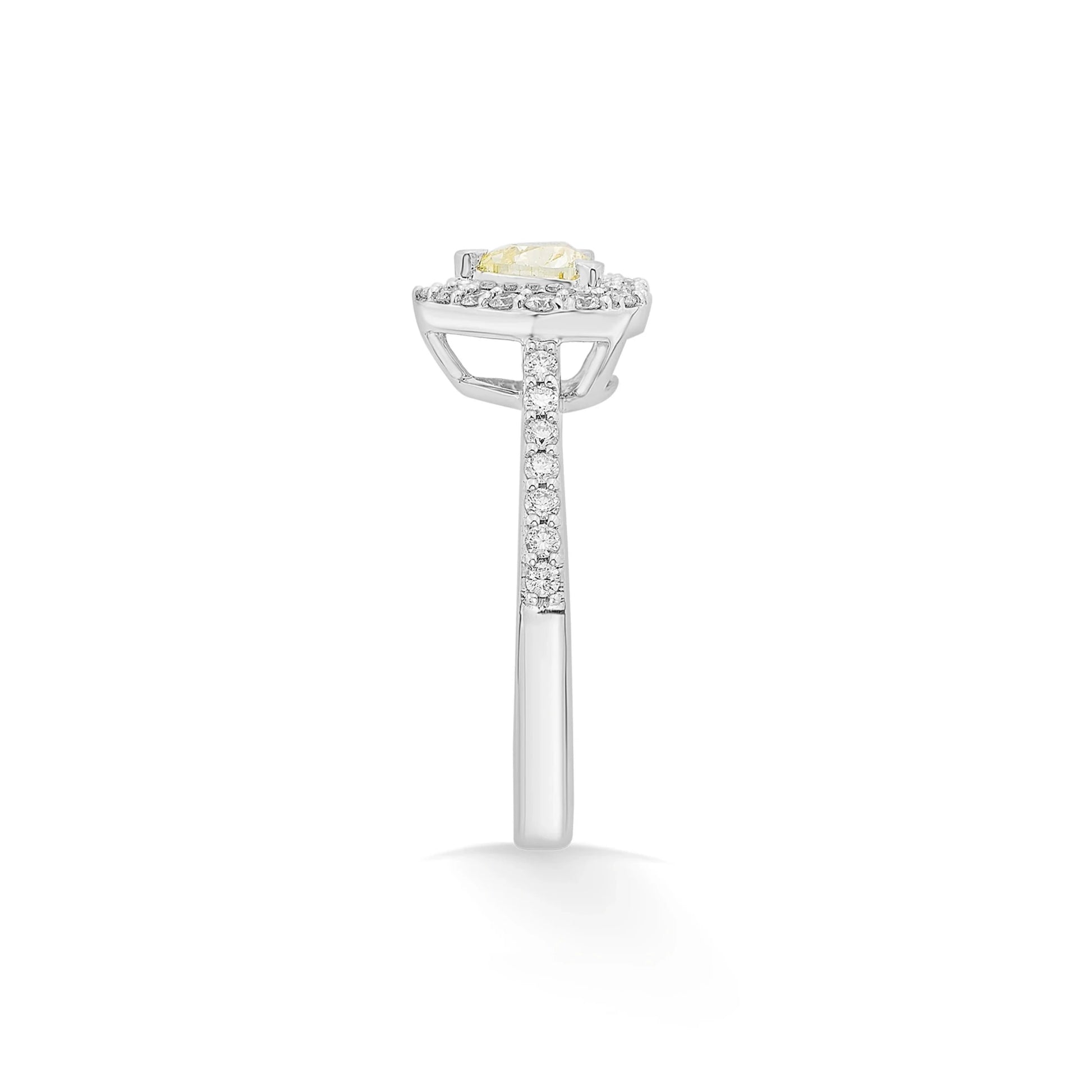 Solitaire Heart of Sunshine Ring - Zen Diamond India