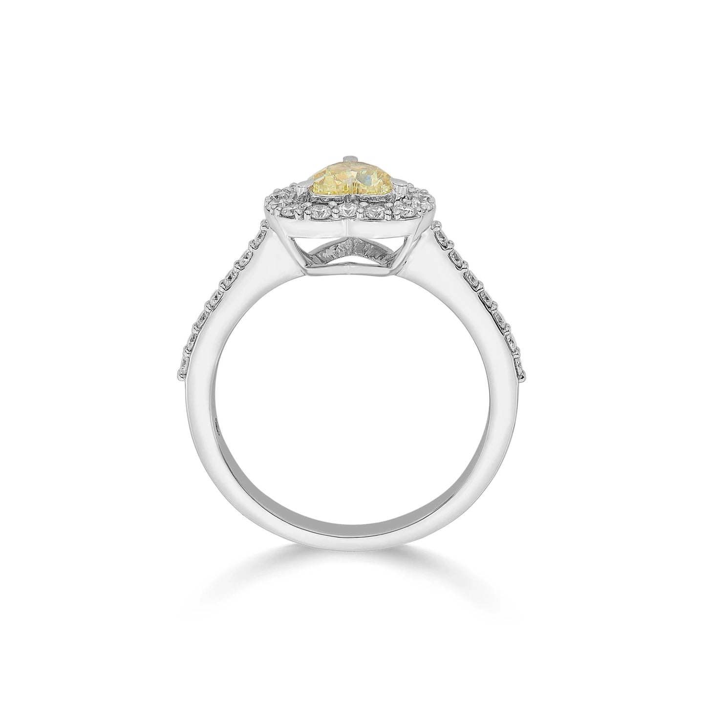 Solitaire Heart of Sunshine Ring - Zen Diamond India
