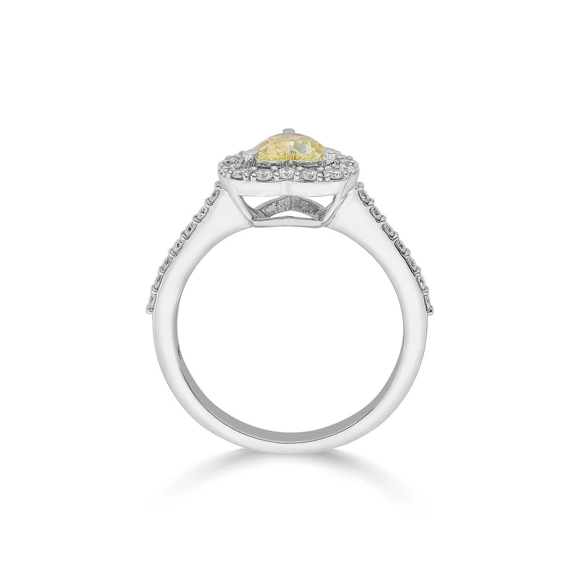 Solitaire Heart of Sunshine Ring - Zen Diamond India