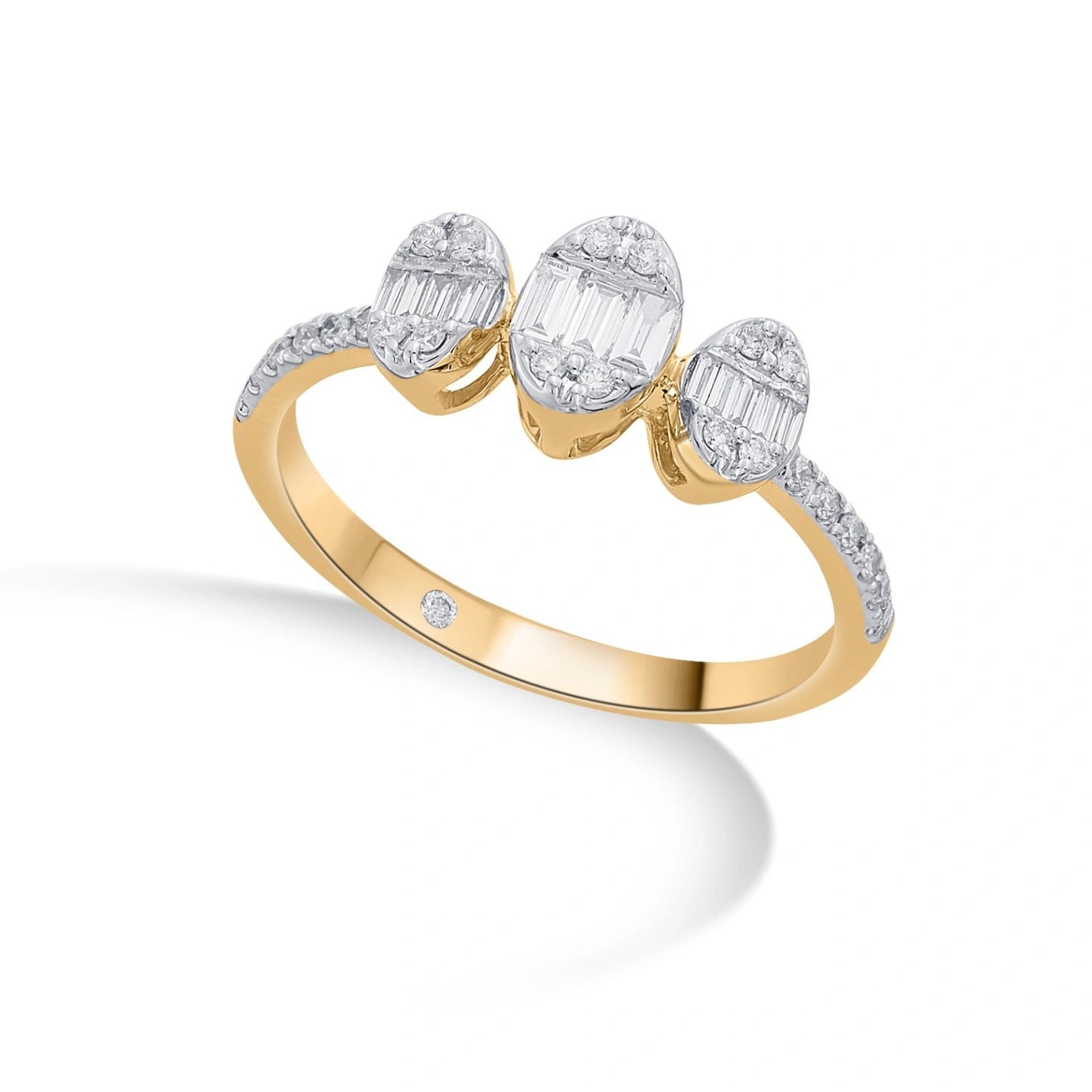 Trinity Triad Brilliance Diamond Ring