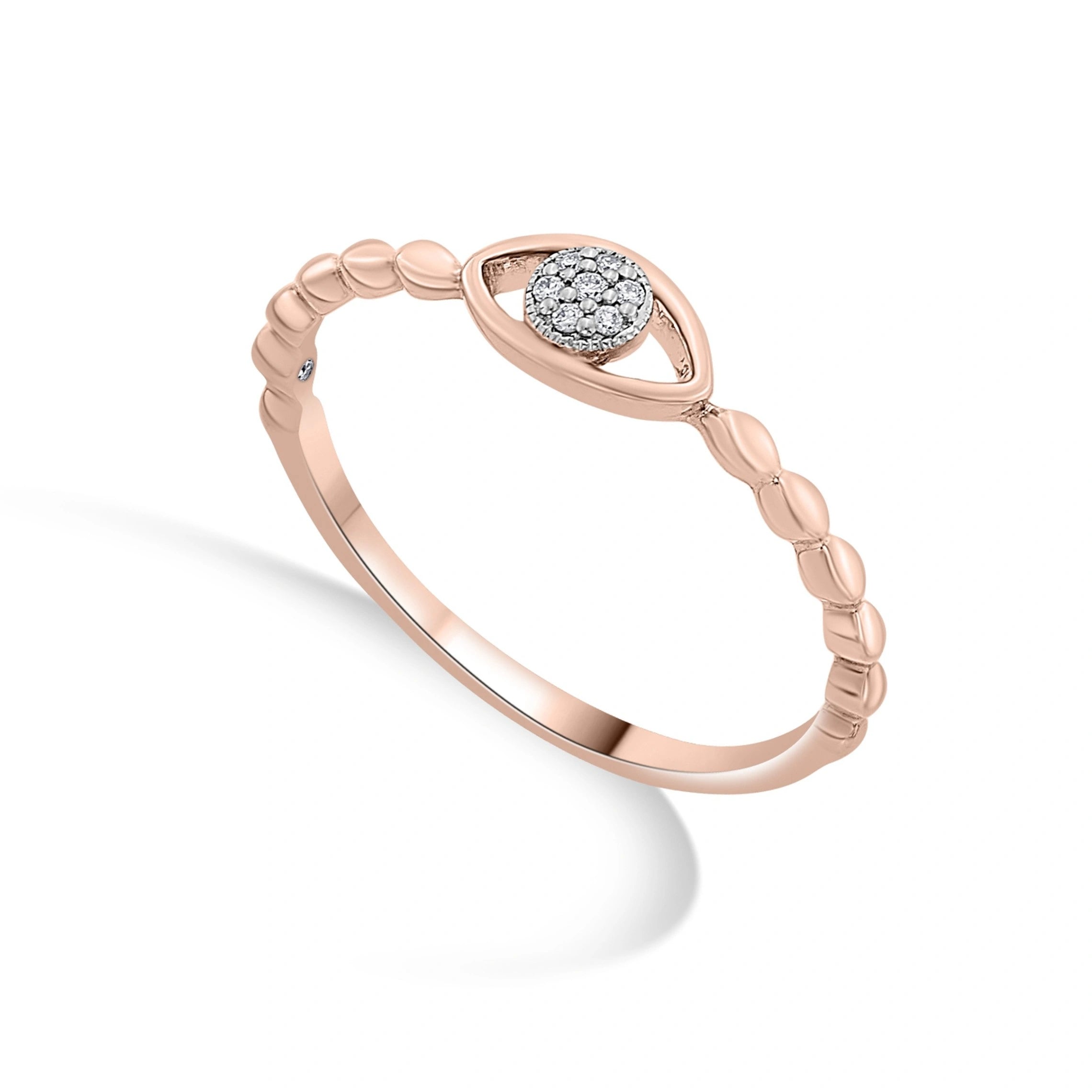 Boujee Luxe Evil Eye Spark Ring - Zen Diamond India
