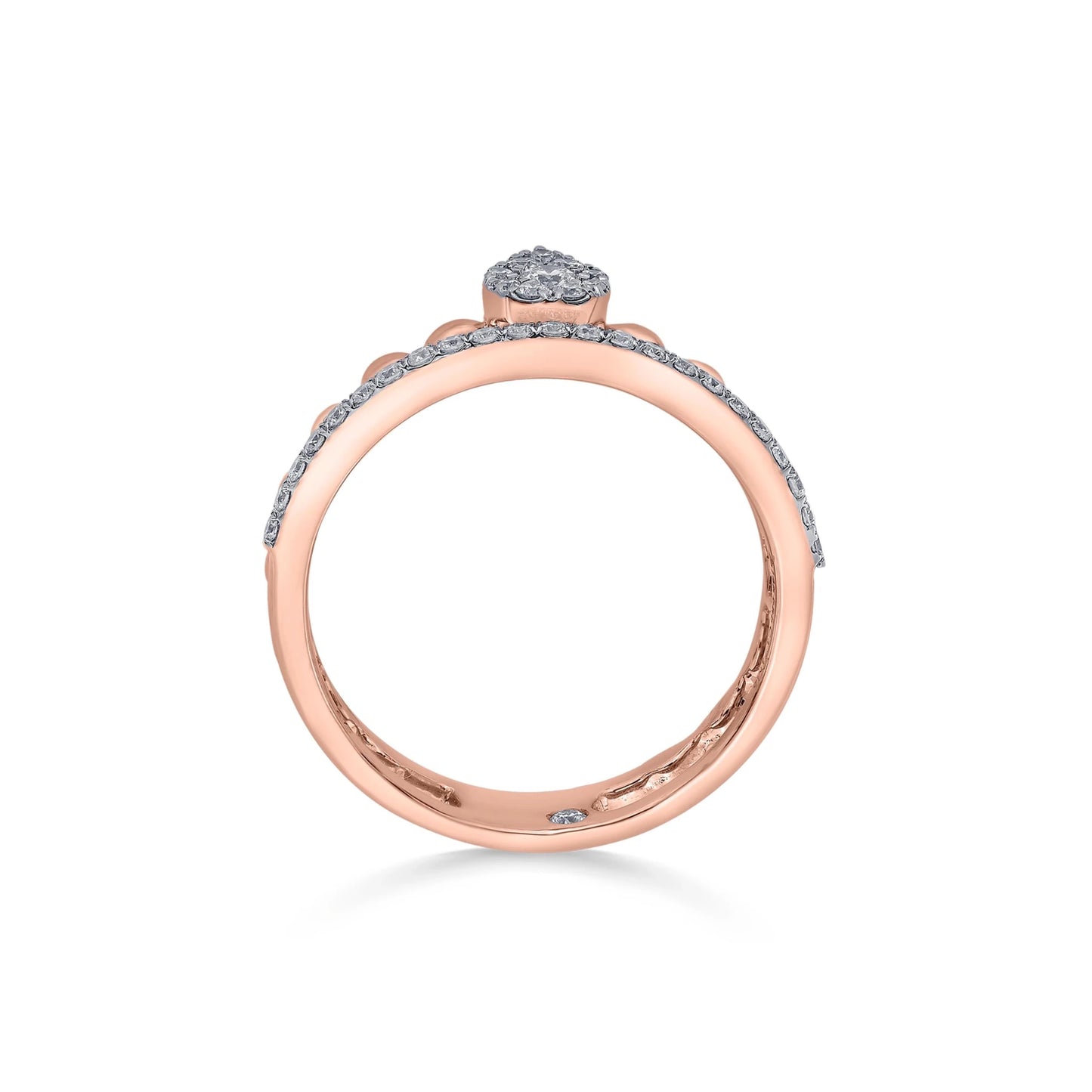 Sassy Diamond Tiara Ring - Zen Diamond India