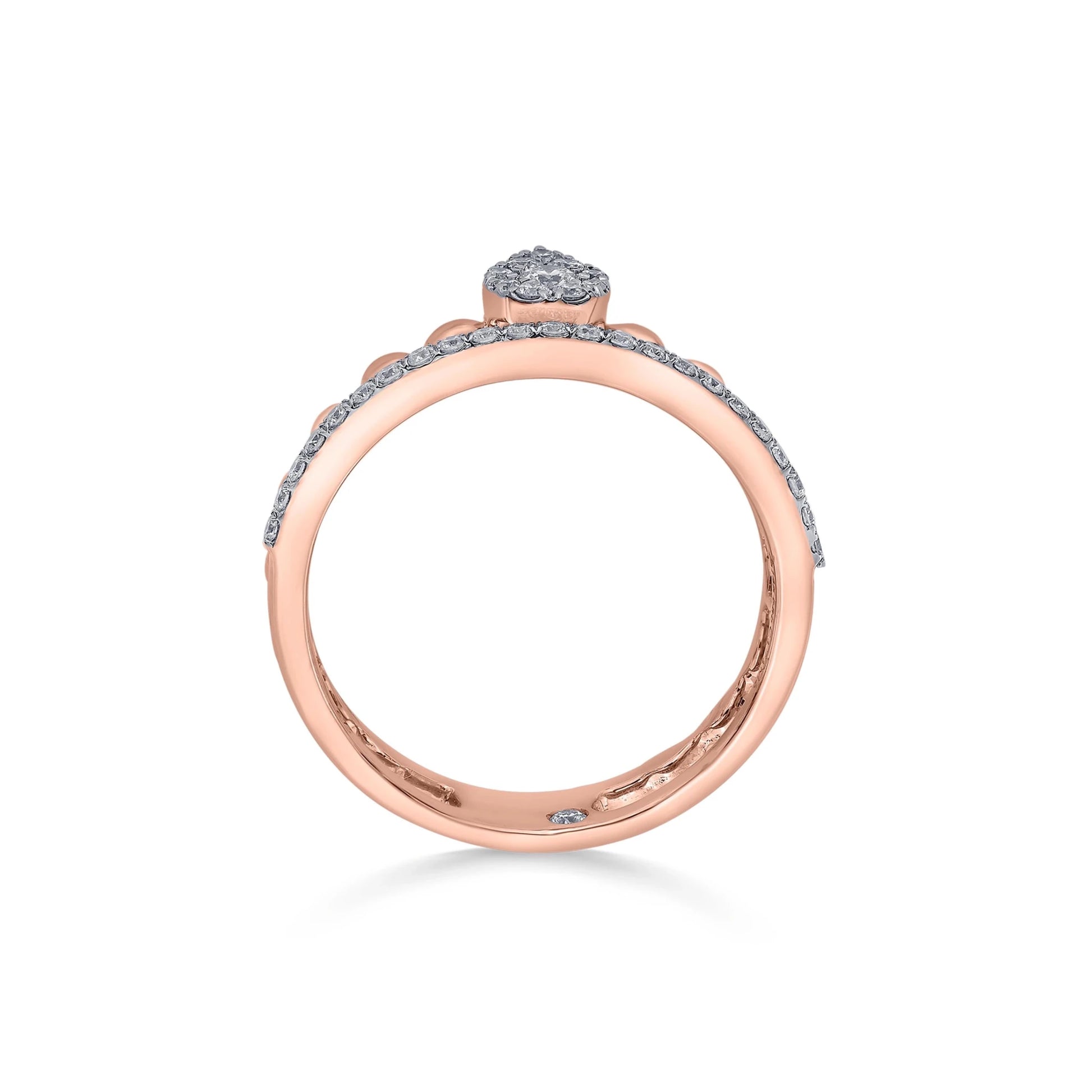 Sassy Diamond Tiara Ring - Zen Diamond India