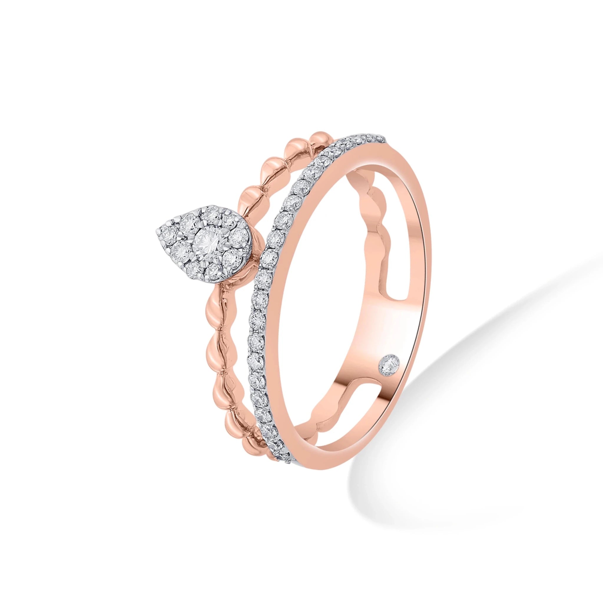 Sassy Diamond Tiara Ring - Zen Diamond India