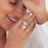 Enchante Twin Teardrop Baguette Ring - Zen Diamond India