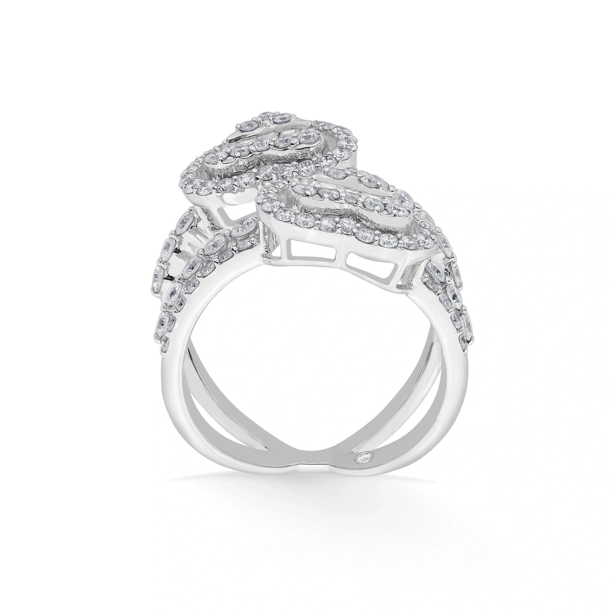 Enchante Twin Teardrop Baguette Ring - Zen Diamond India