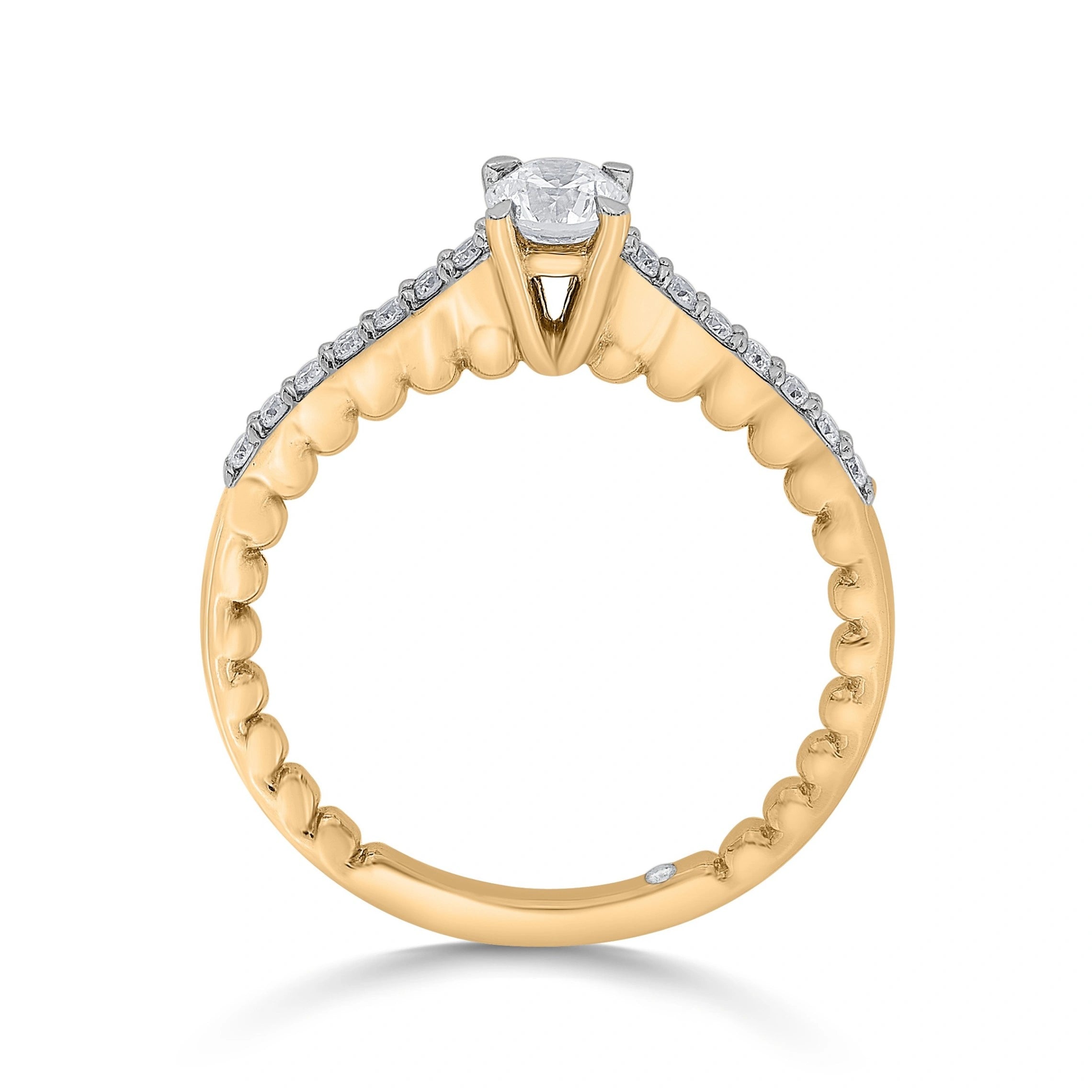 Zen Pirlanta Rope of Light Ring - Zen Diamond India