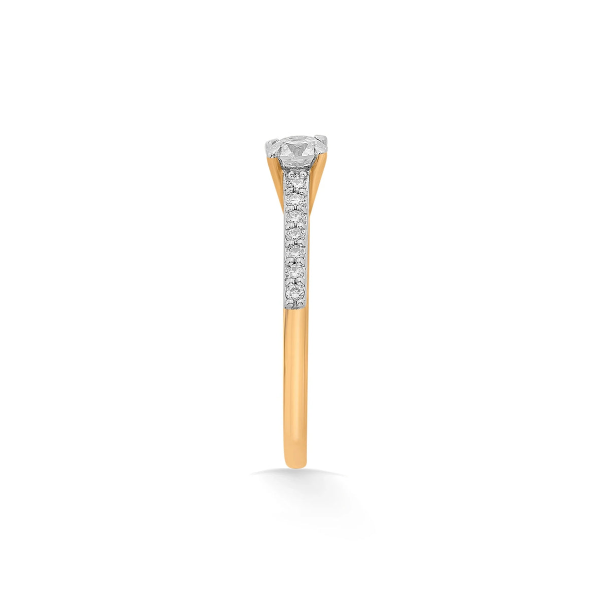 Solitaire Rope of Light Ring - Zen Diamond India