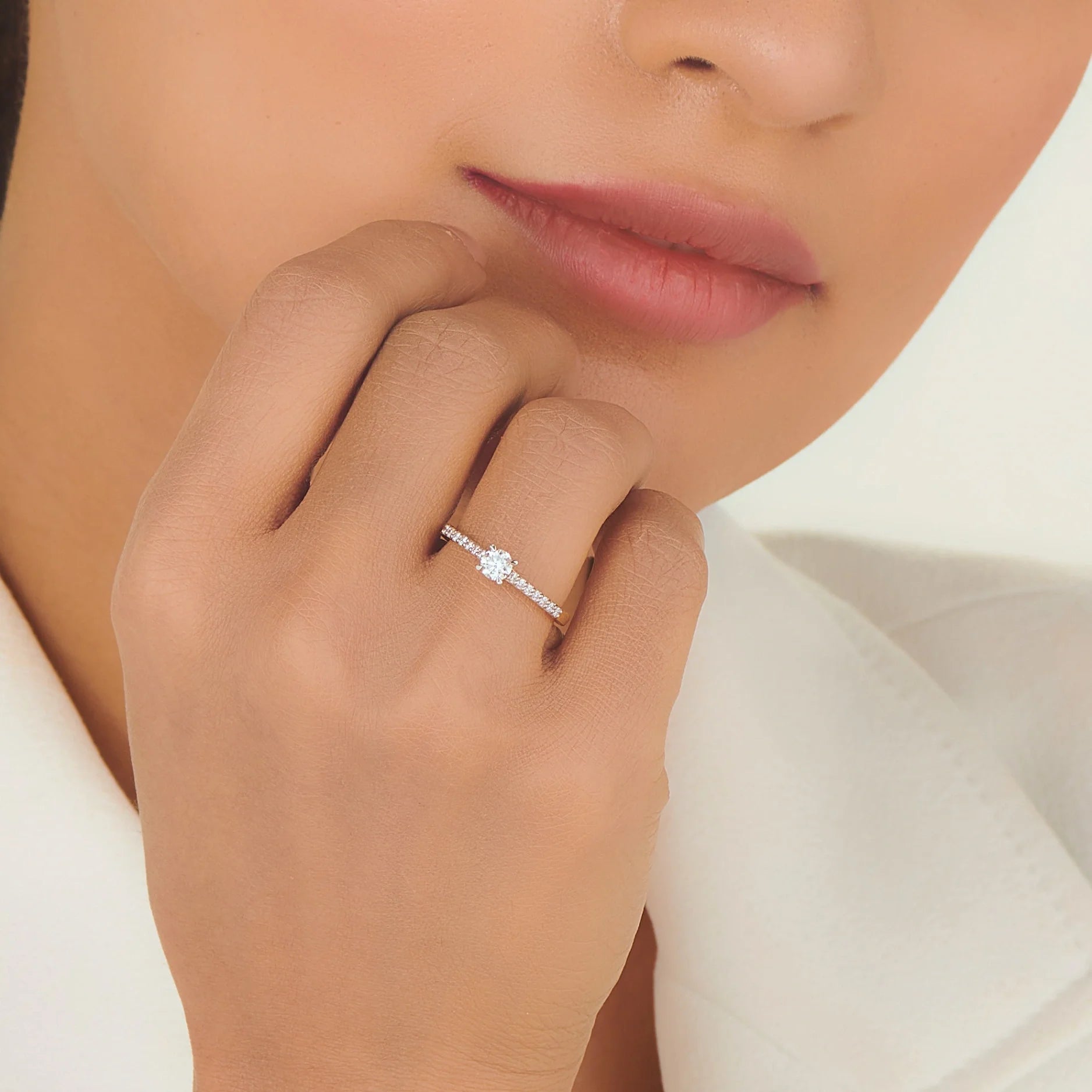 Zen Pirlanta Dewdrop Duet Ring - Zen Diamond India