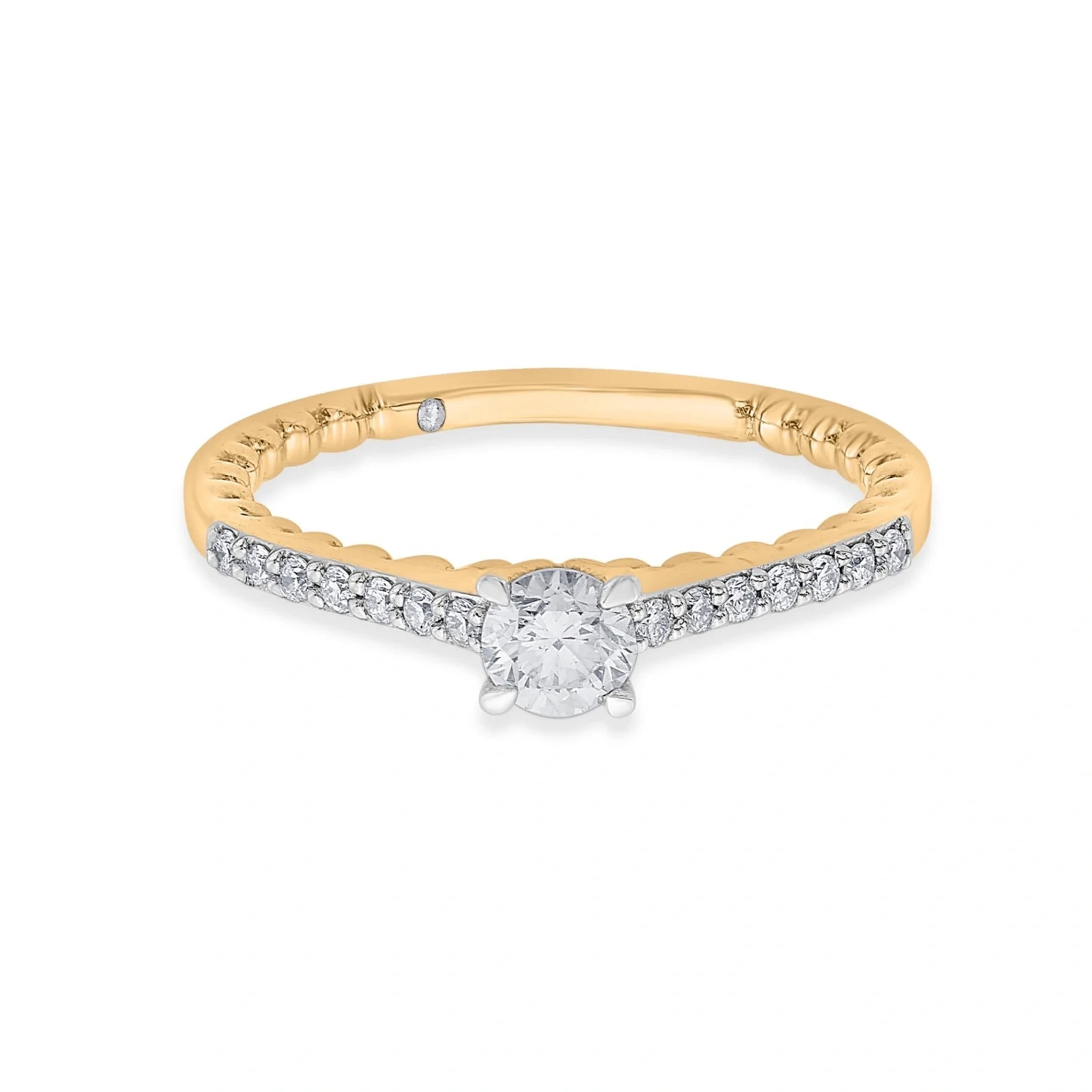 Zen Pirlanta Rope of Light Ring - Zen Diamond India