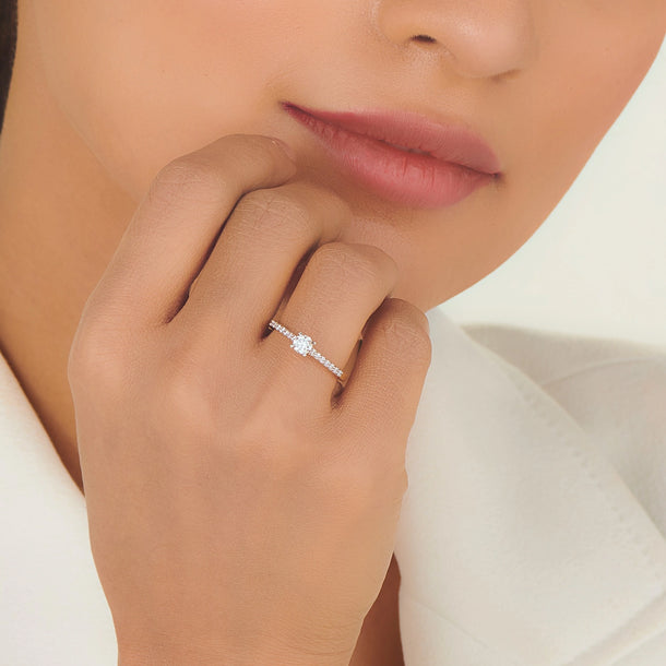 Zen Pirlanta Rope of Light Ring - Zen Diamond India