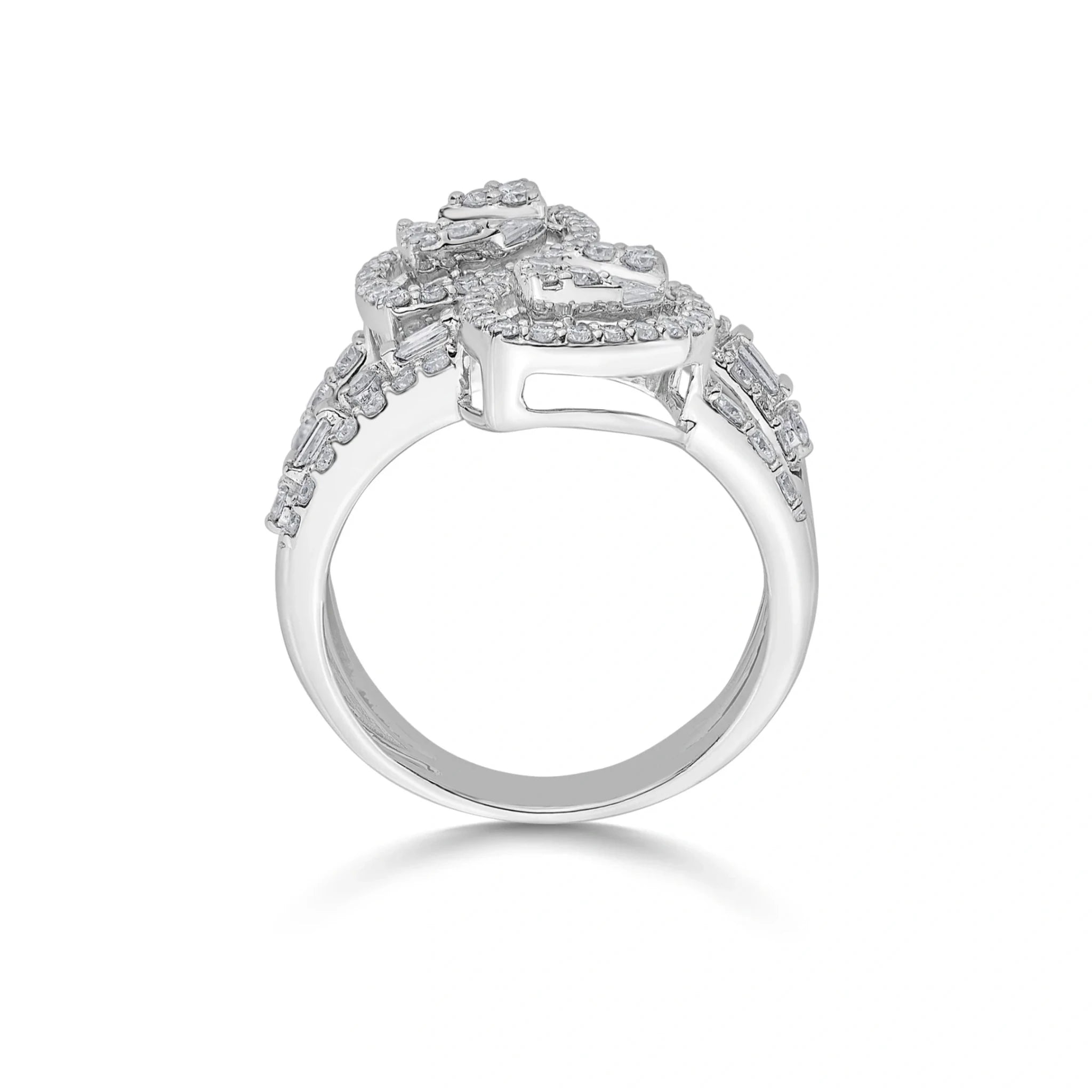 Enchante Double Marquise Baguette Ring - Zen Diamond India