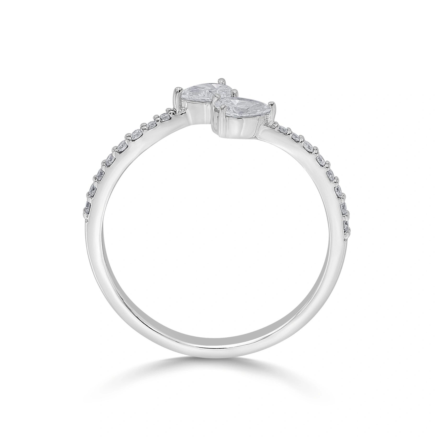 Zen Pirlanta Dewdrop Duet Ring - Zen Diamond India