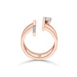 Boujee Pear Luxe Parallel Diamond Ring - Zen Diamond India
