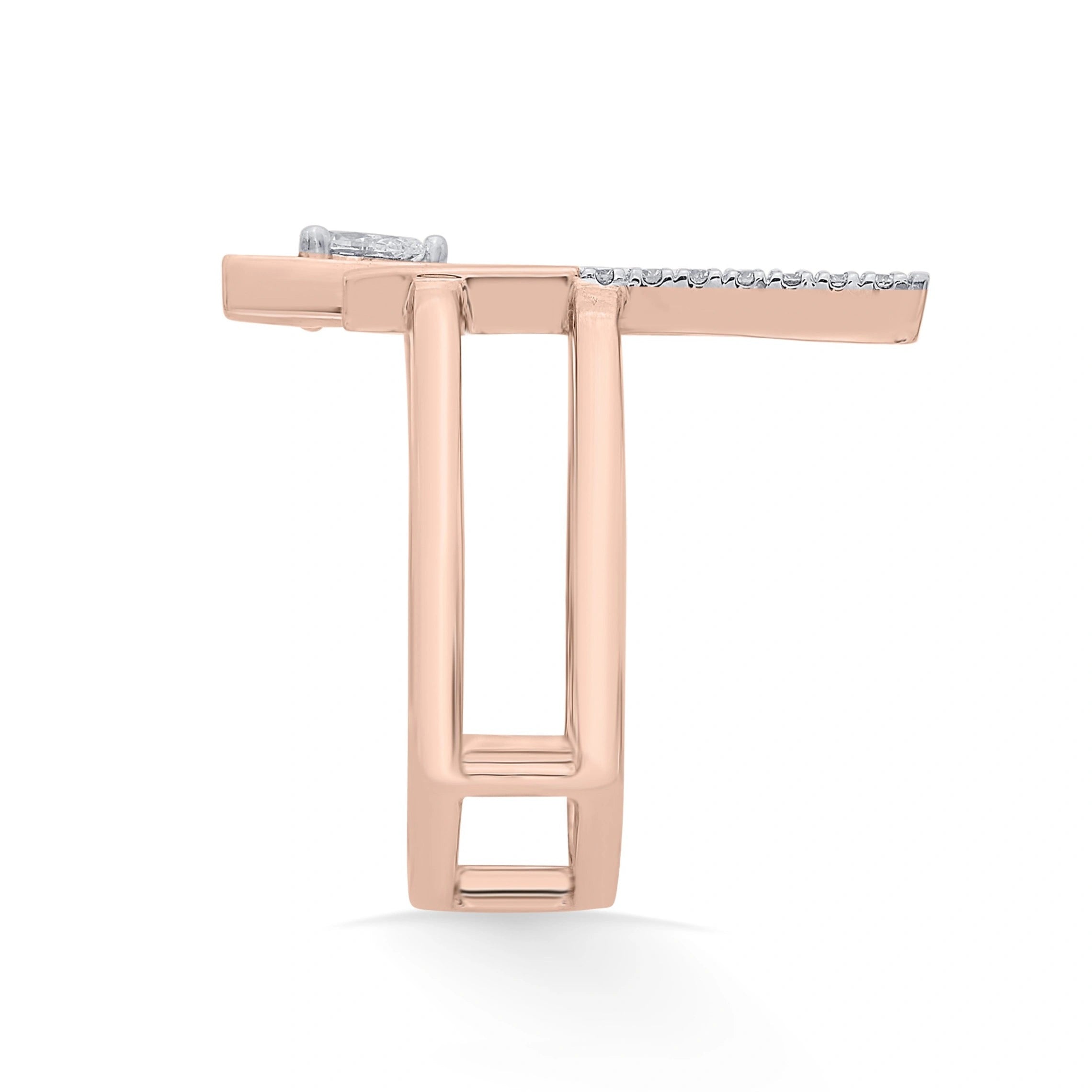 Boujee Pear Luxe Parallel Diamond Ring