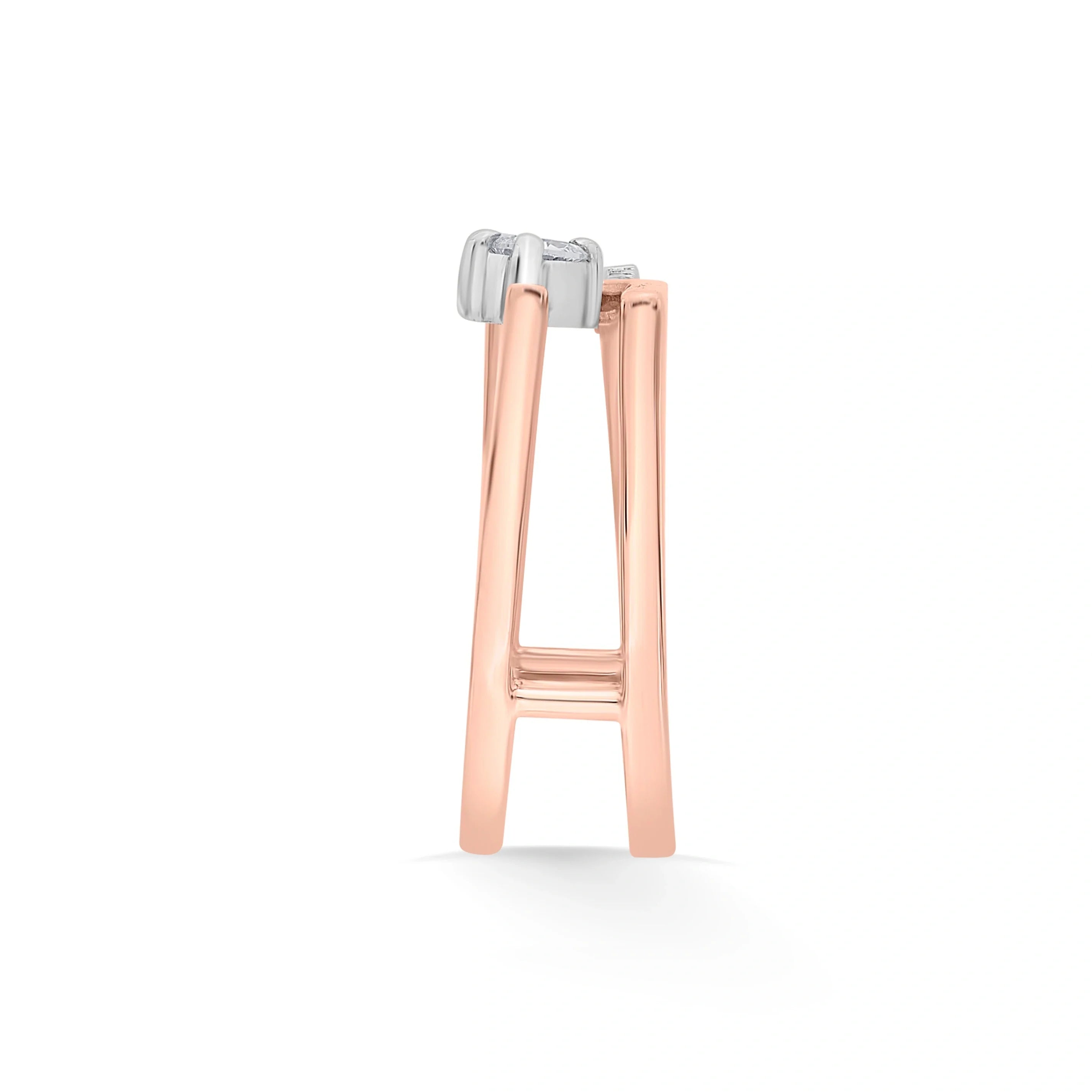 Boujee Velocity Arc Diamond Ring - Zen Diamond India