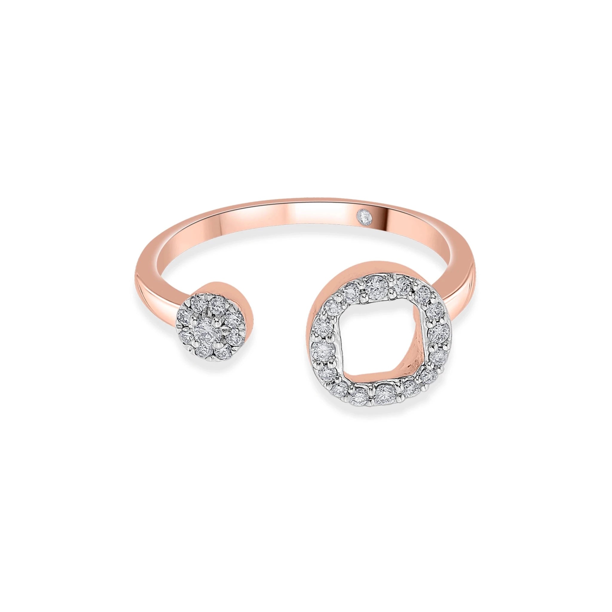 Boujee Round Ring - Zen Diamond India