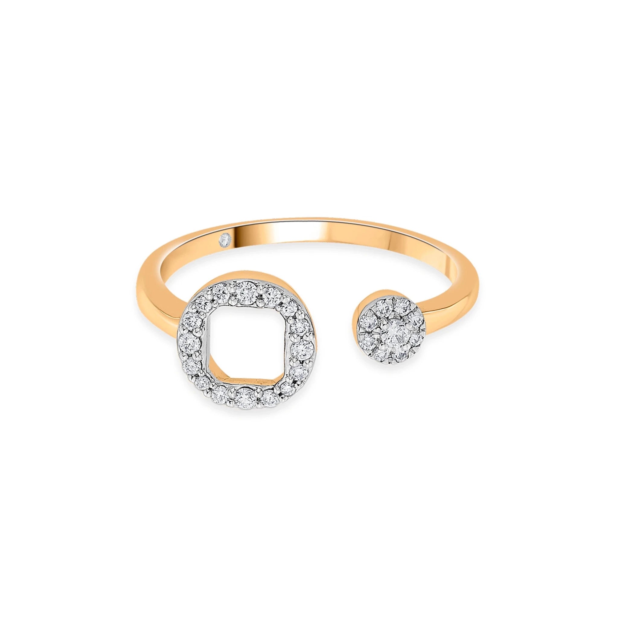 Boujee Round Ring - Zen Diamond India