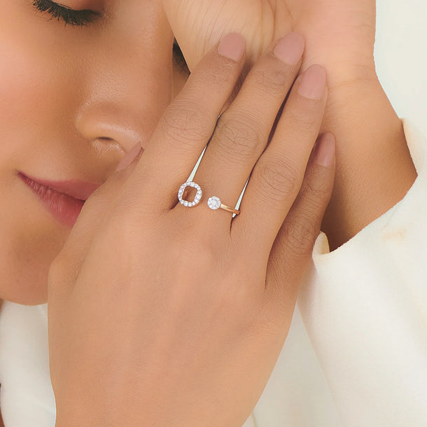 Boujee Round Ring - Zen Diamond India