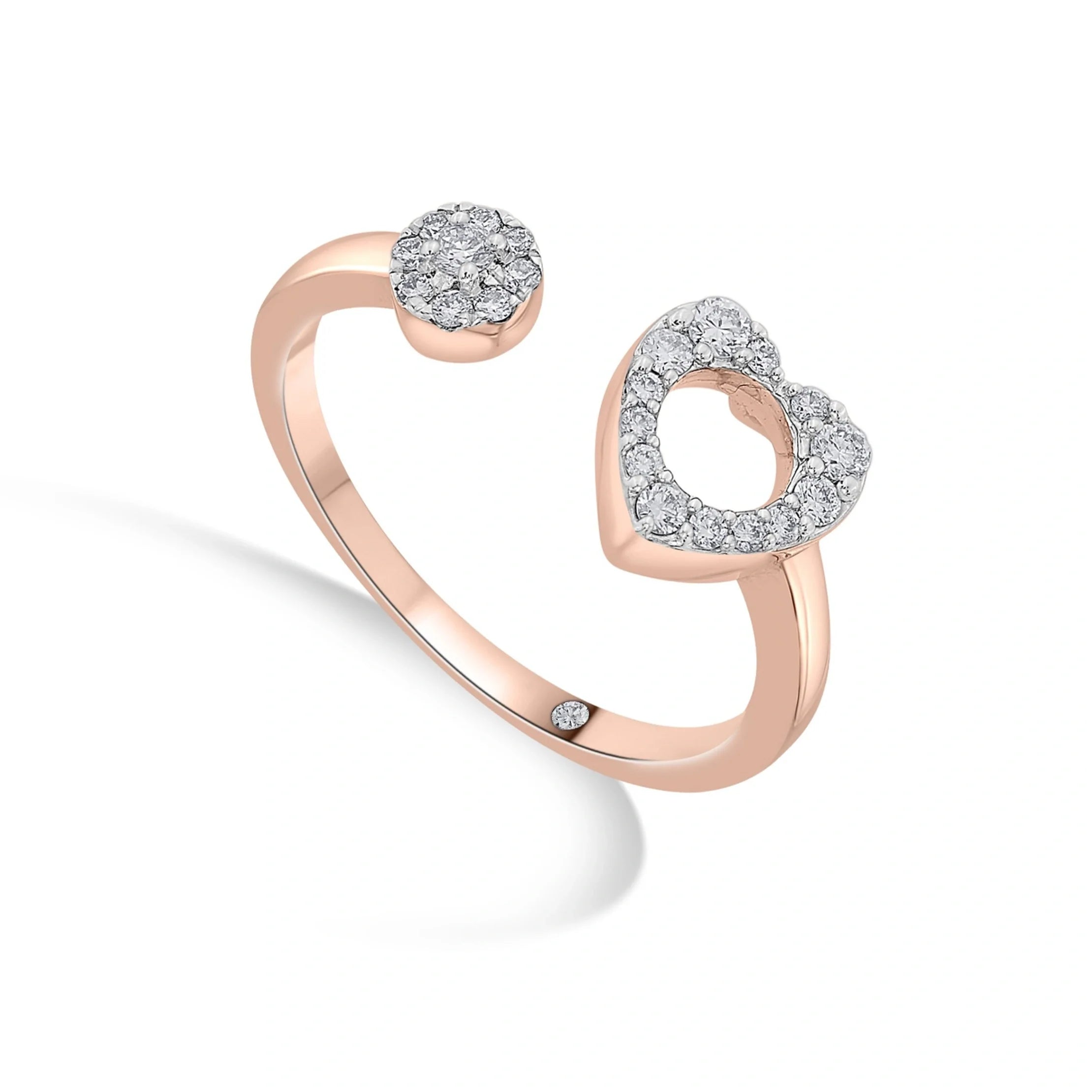 Boujee Heart Ring - Zen Diamond India