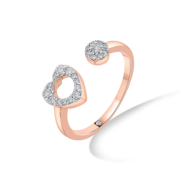 Boujee Heart Ring - Zen Diamond India