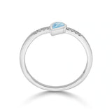 Color Pop Drop Elegance Ring in Blue Topaz