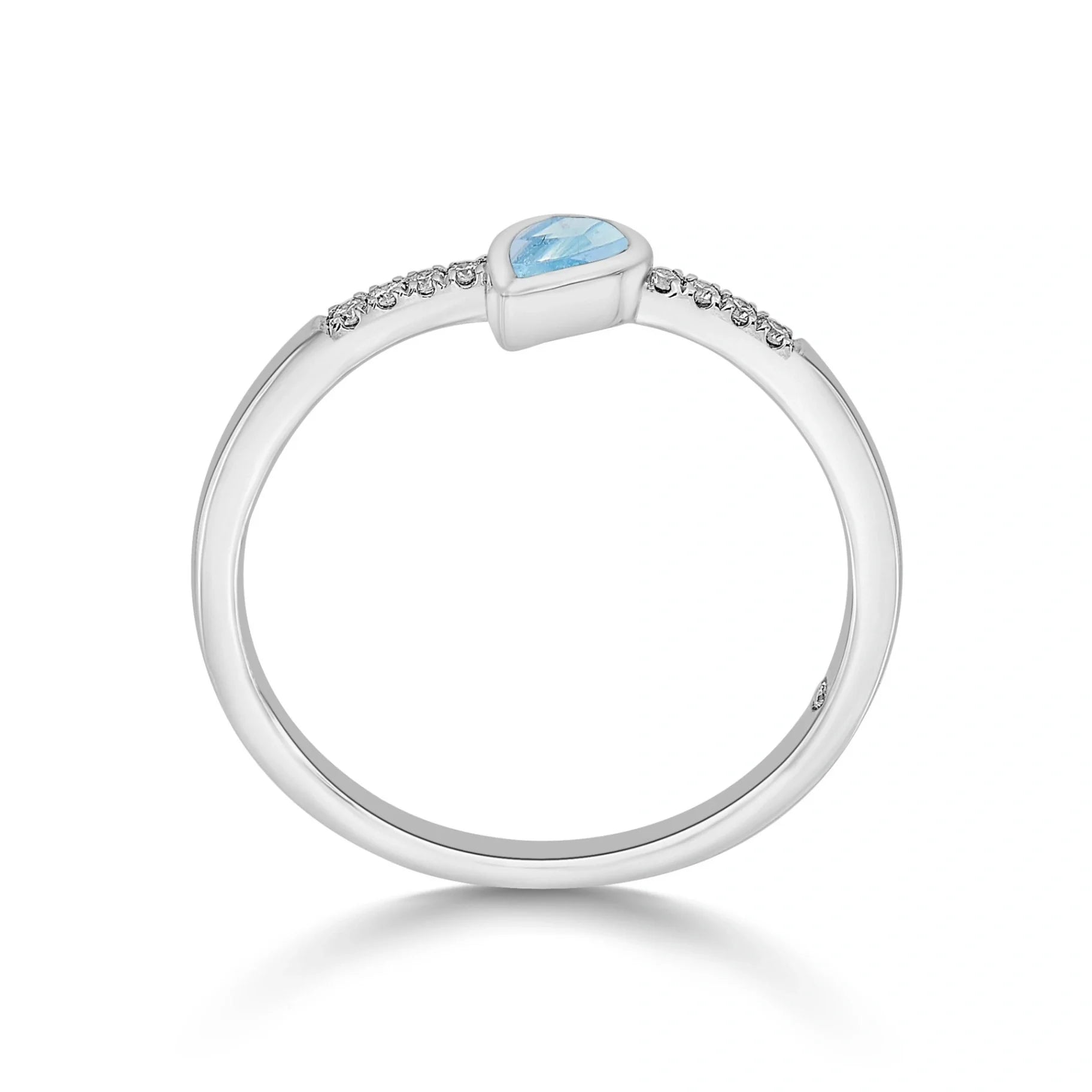 Color Pop Drop Elegance Ring in Blue Topaz - Zen Diamond India