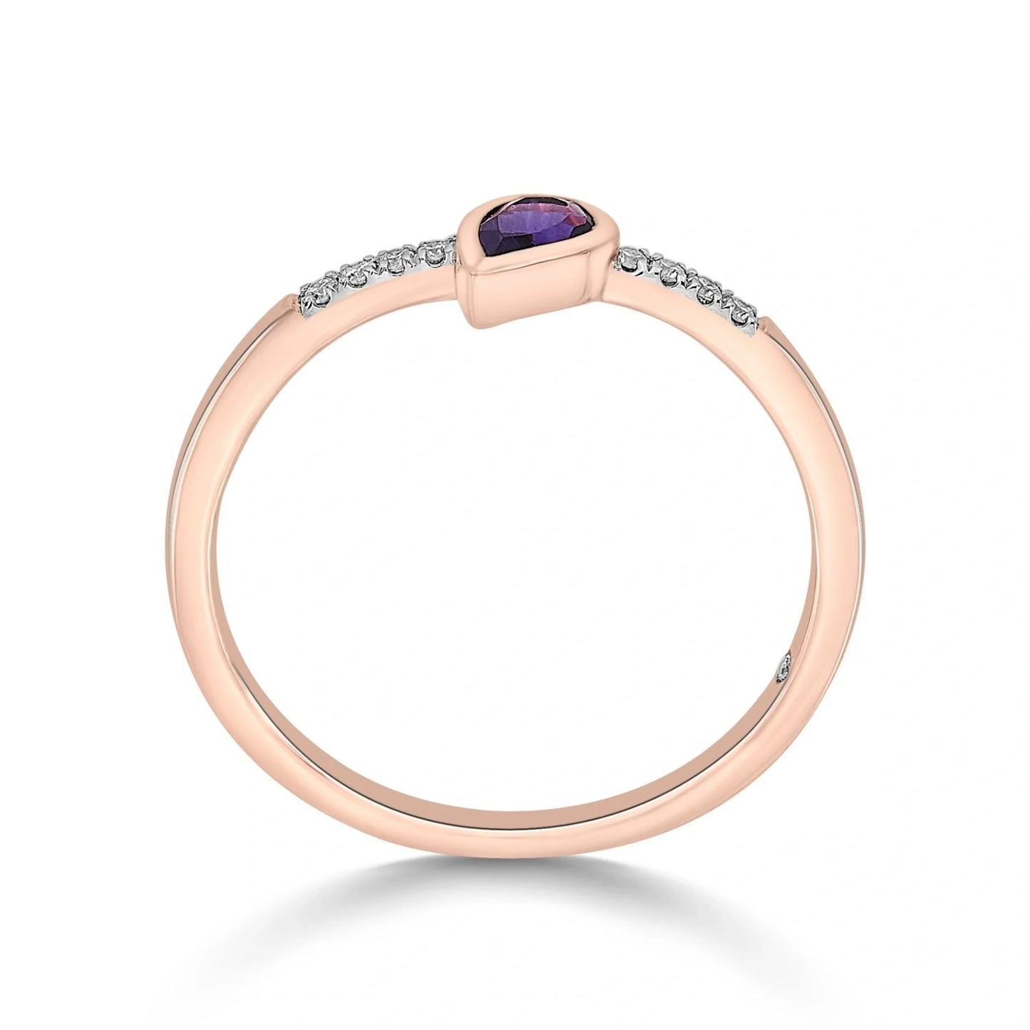 Color Pop Drop Elegance Ring in Amethyst