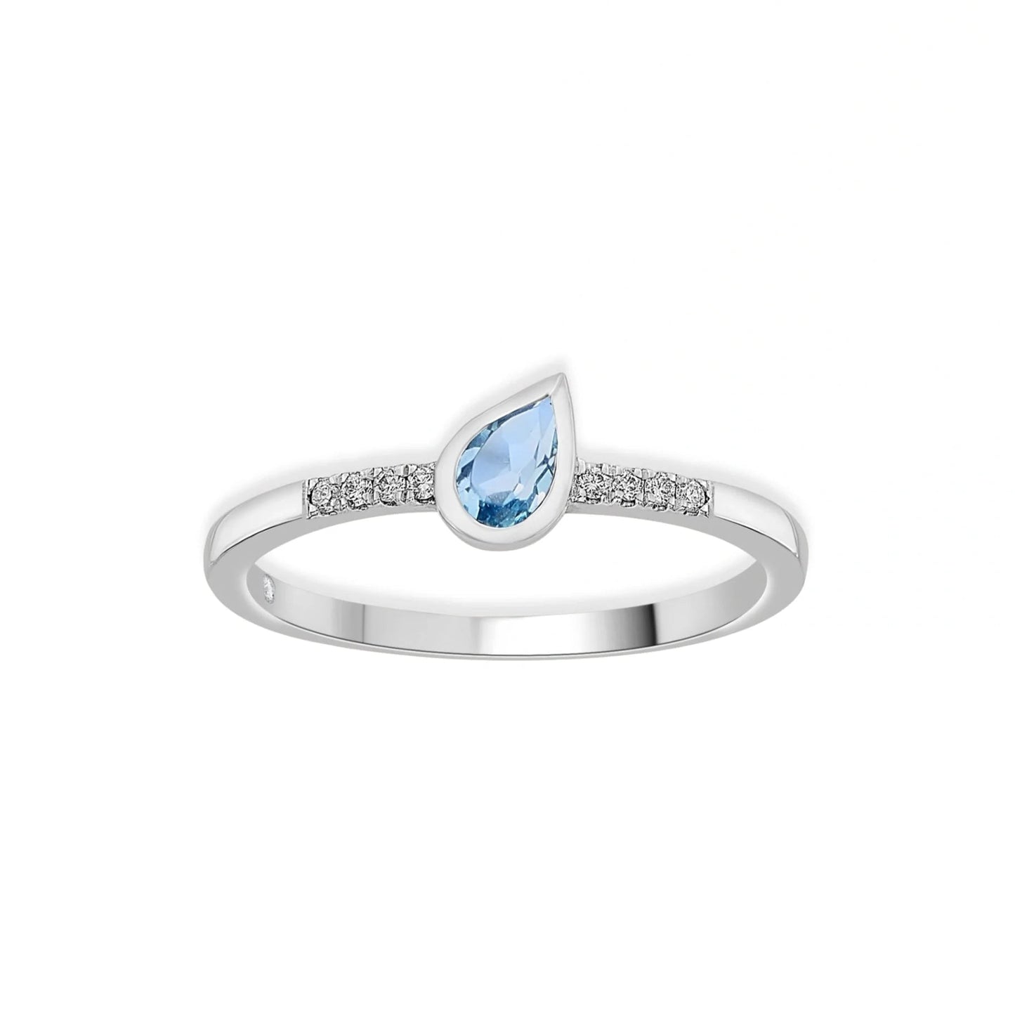 Color Pop Drop Elegance Ring in Blue Topaz