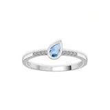 Color Pop Drop Elegance Ring in Blue Topaz