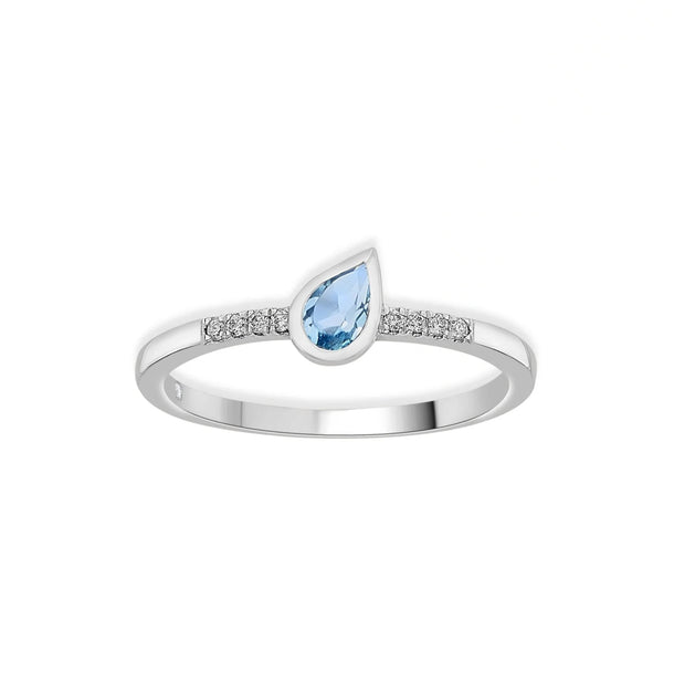 Color Pop Drop Elegance Ring in Blue Topaz