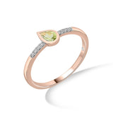 Color Pop Drop Elegance Ring in Peridot
