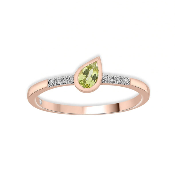 Color Pop Drop Elegance Ring in Peridot