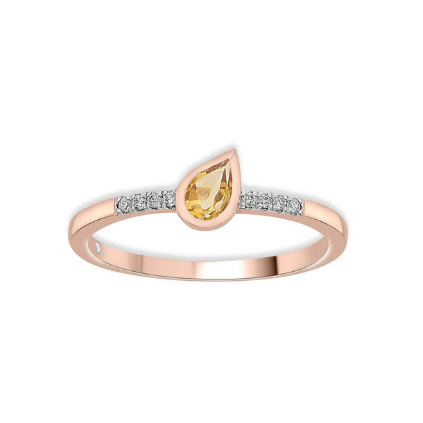 Color Pop Drop Elegance Ring in Citrine