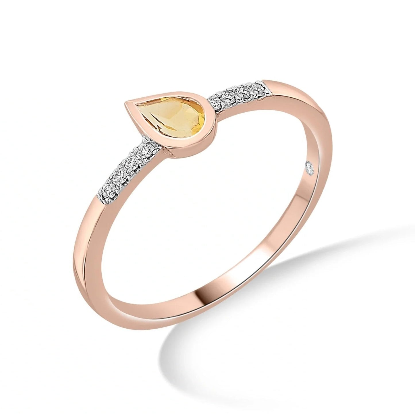 Color Pop Drop Elegance Ring in Citrine
