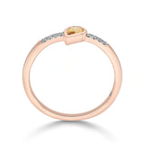 Color Pop Drop Elegance Ring in Citrine