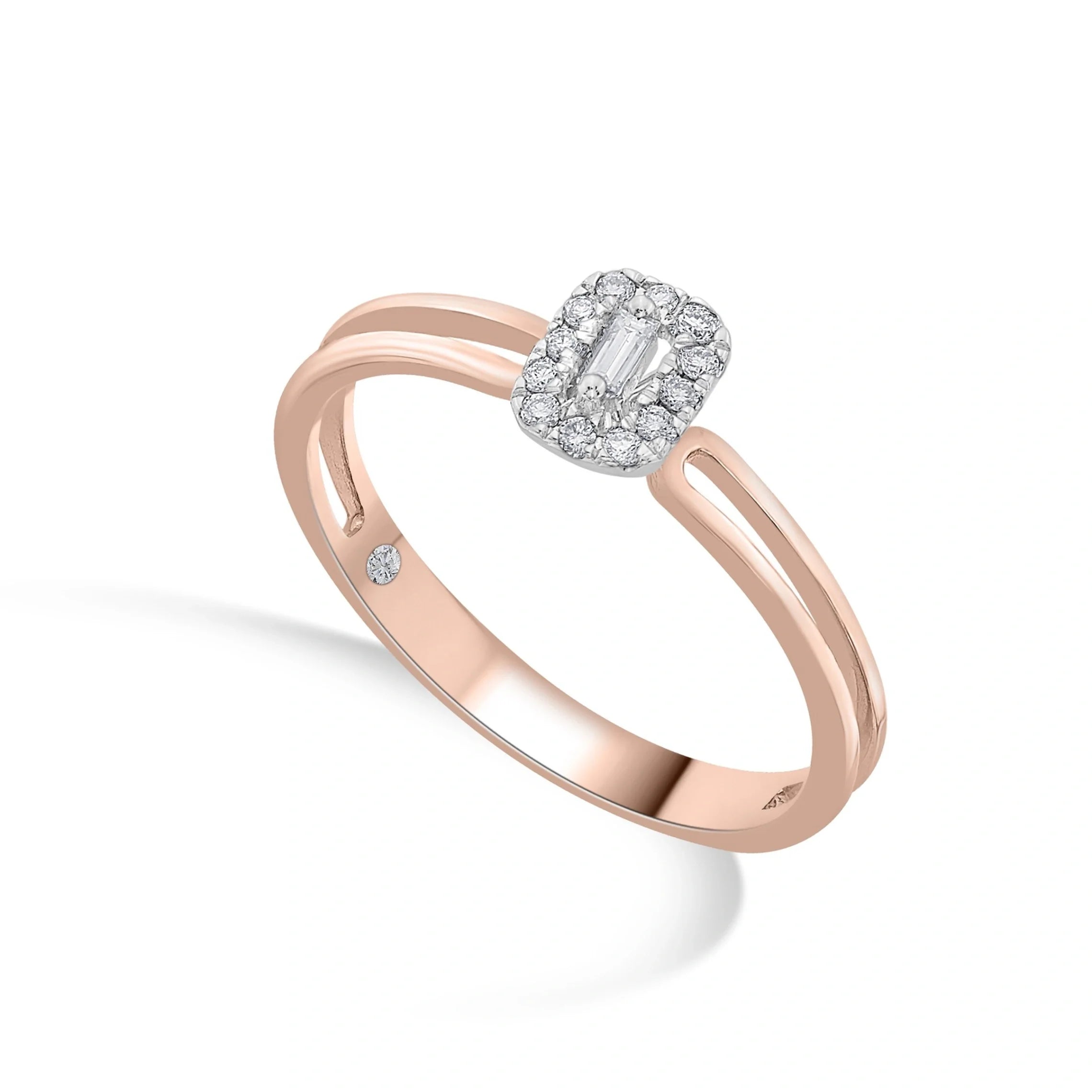 Boujee Split Sparkle Glam Ring - Zen Diamond India