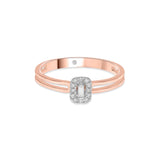 Boujee Split Sparkle Glam Ring - Zen Diamond India