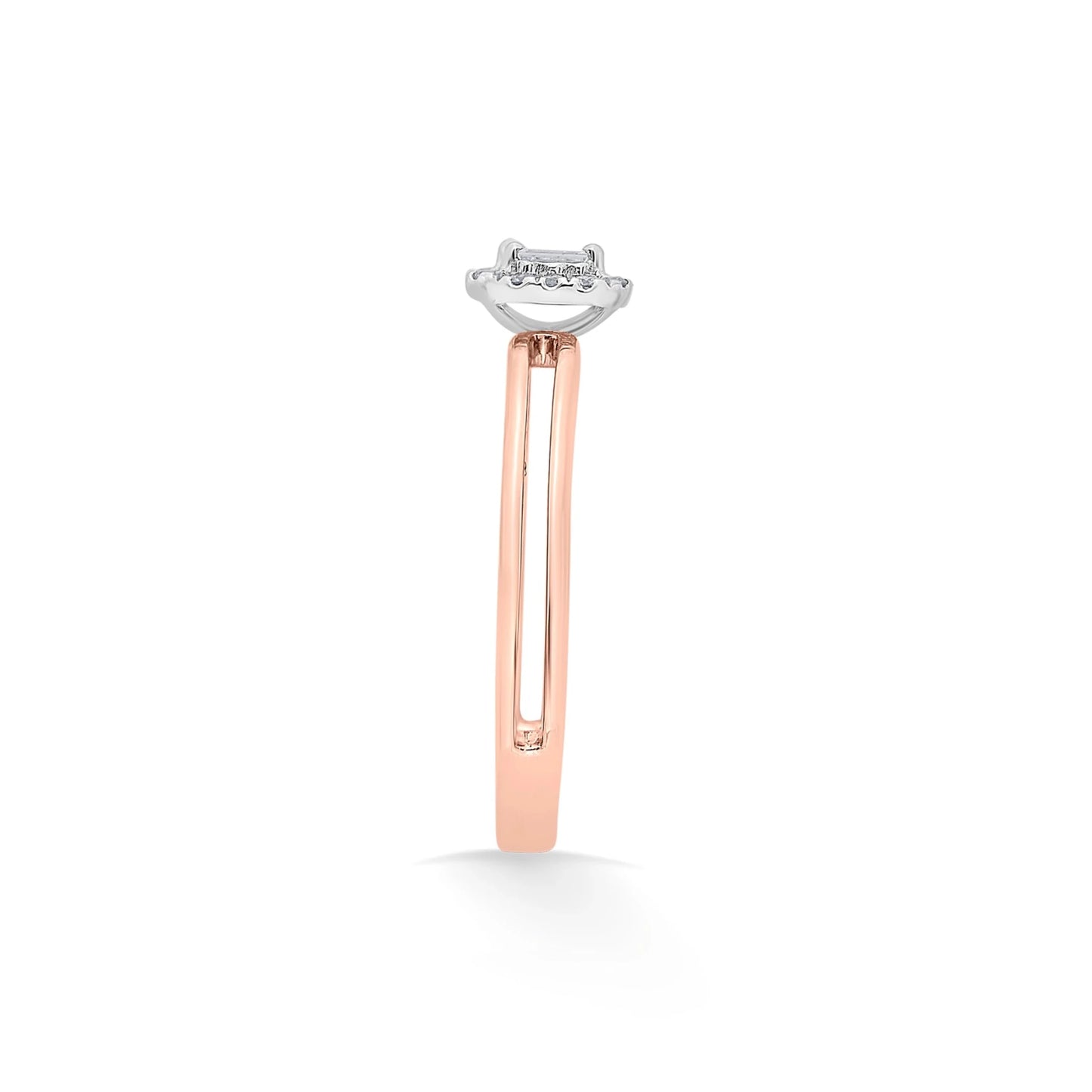 Boujee Split Sparkle Glam Ring - Zen Diamond India