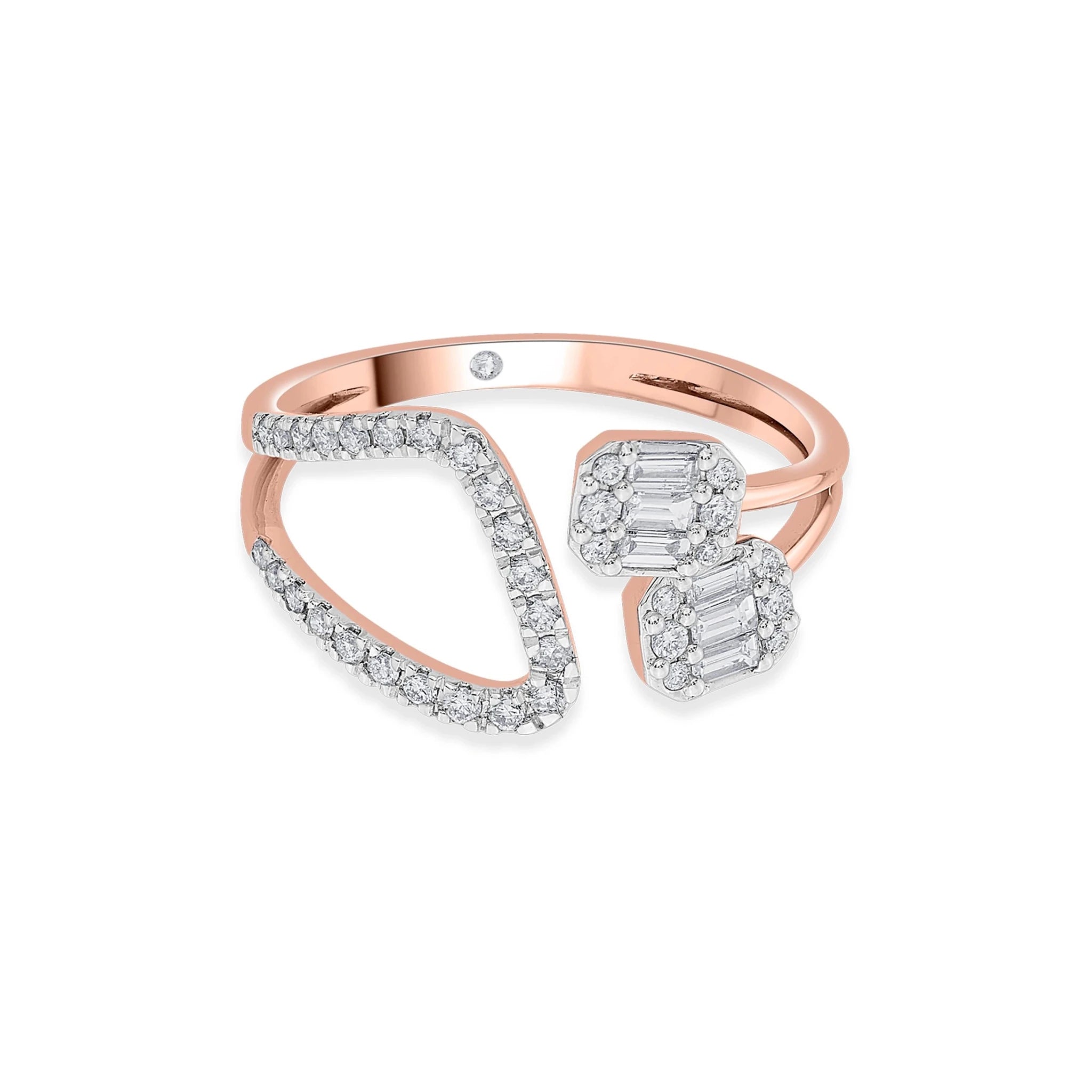 Avant - Garde Spark Fusion Ring - Zen Diamond India