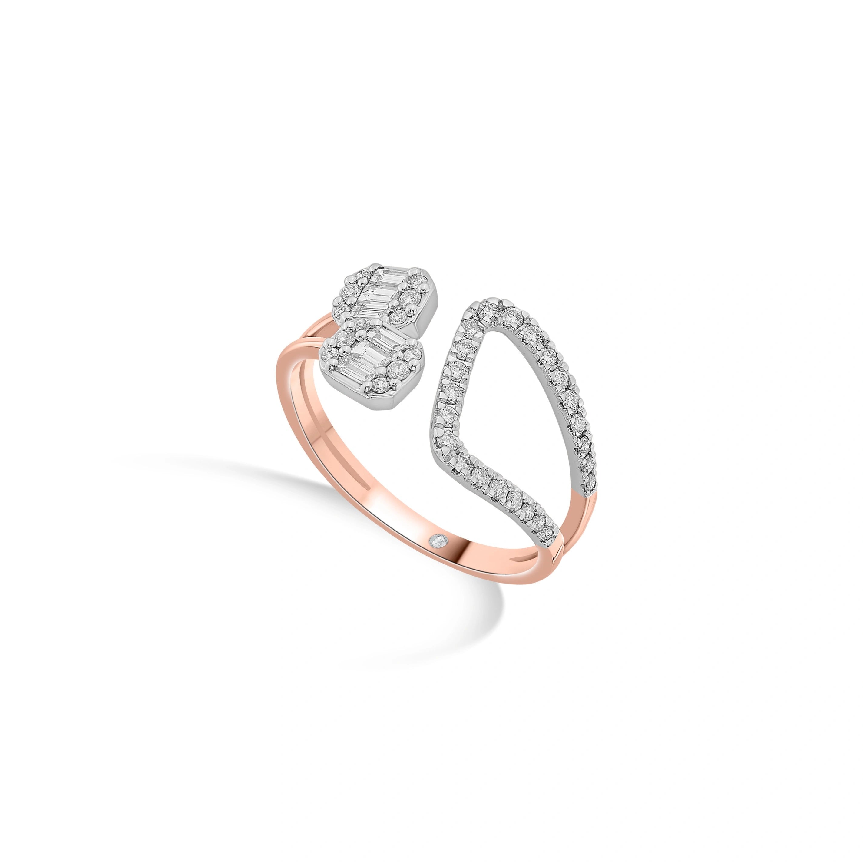 Avant - Garde Spark Fusion Ring - Zen Diamond India