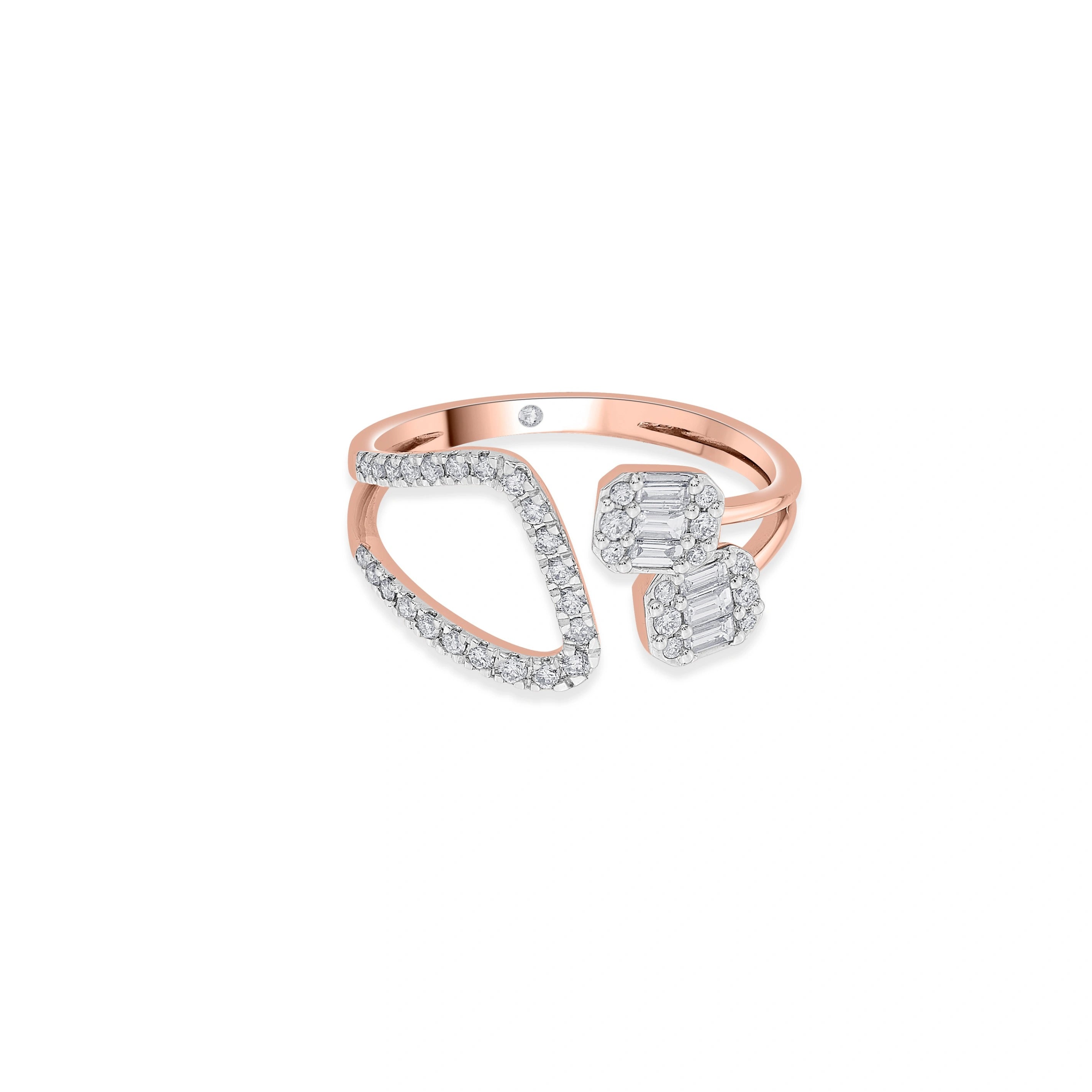 Avant - Garde Spark Fusion Ring - Zen Diamond India