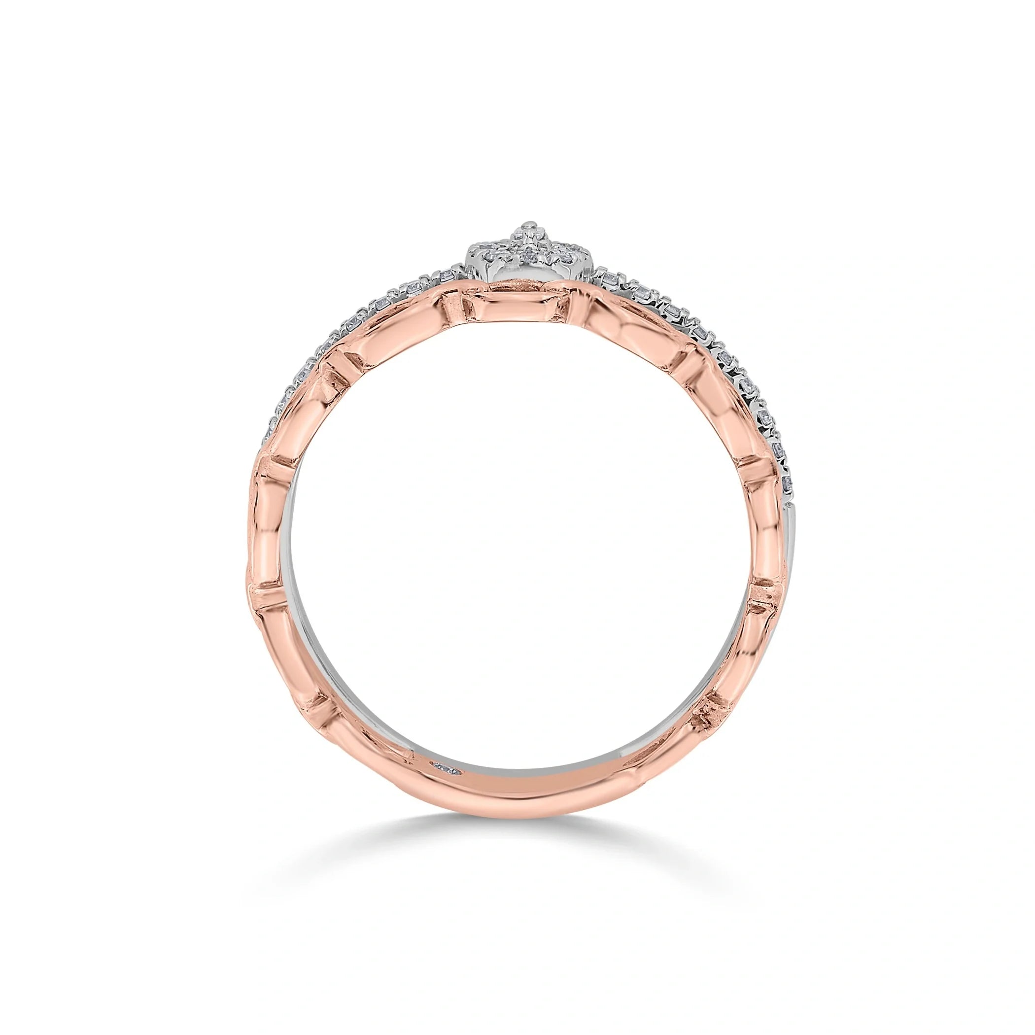 Delicate Cuban Connection Ring - Zen Diamond India