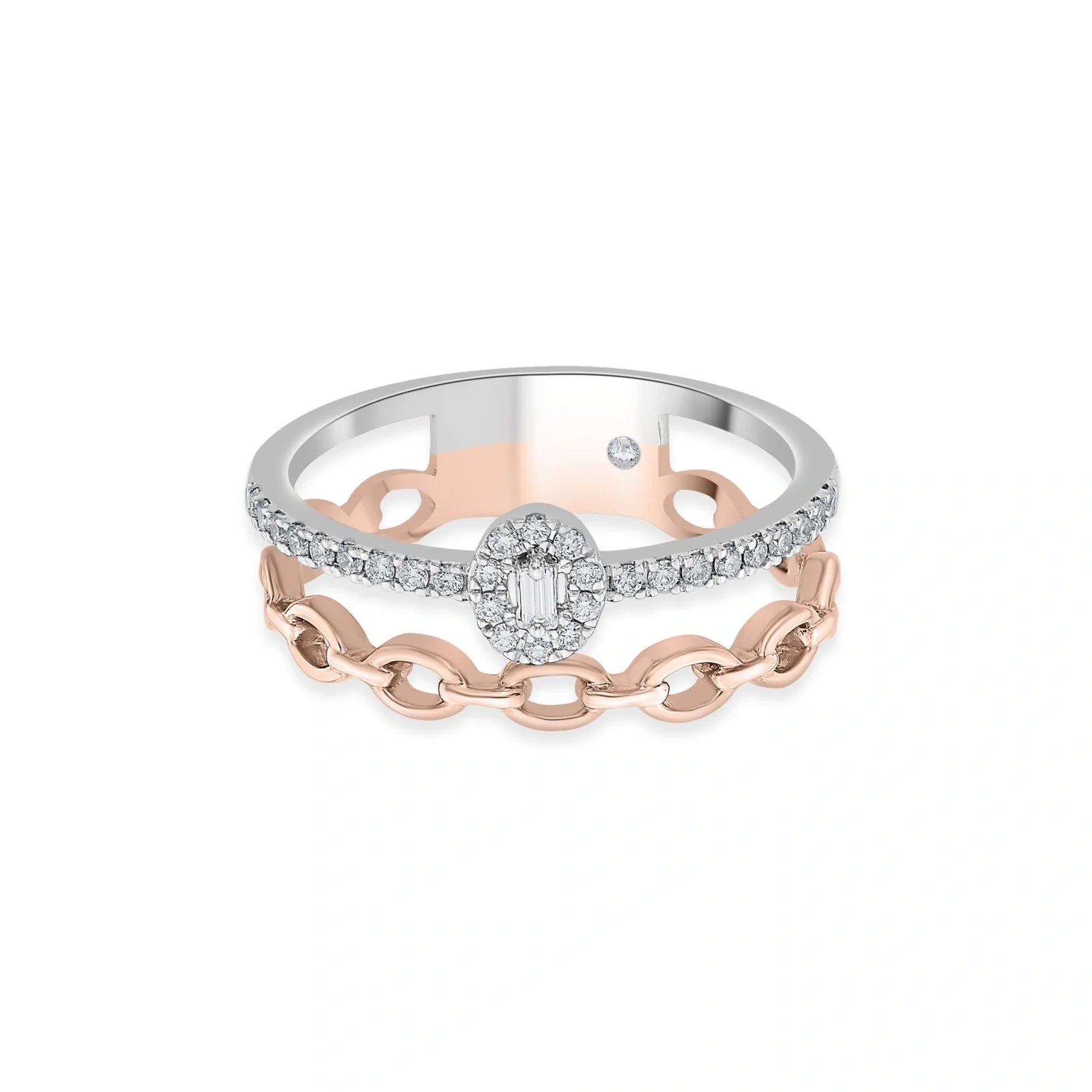 Cuban Royale Armour Band Ring - Zen Diamond India