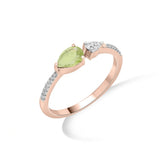 Color Pop Open Embrace Ring in Peridot