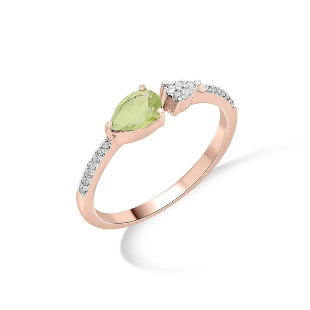 Color Pop Open Embrace Ring in Peridot